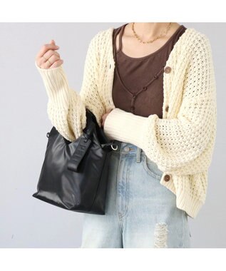 PELLE BORSA 2WAYハンドバッグ Cheers チアーズ 5204 ブラック
