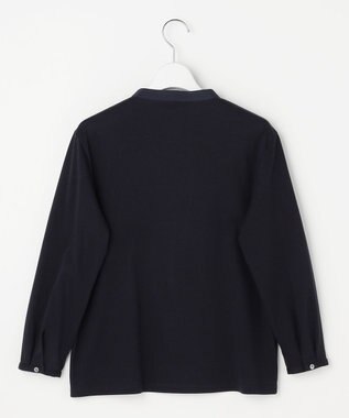 J.PRESS LADIES S レースコンビ ボウタイ カットソー ネイビー系