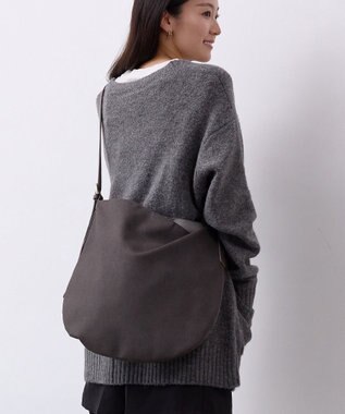 TOPKAPI 【TREASURE TOPKAPI】ラウンド ビッグ ショルダーバッグ グレー