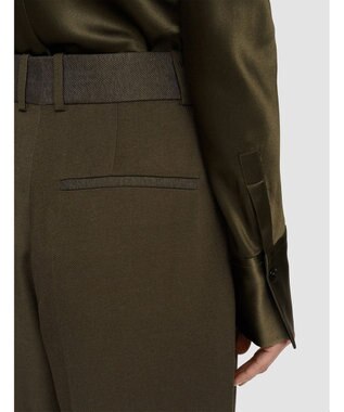 JOSEPH ビスコースツイル　キャロットトラウザーズ Hass Avocado