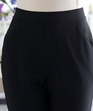 Tiaclasse 【小倉優子さん着用・日本製・洗える】サーラドライ・テーパードパンツ ブラック