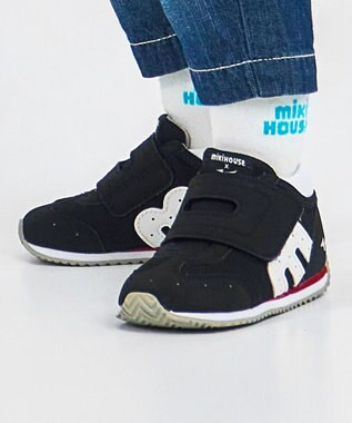 MIKI HOUSE HOT BISCUITS 【WEB限定】【13-15.5cm】ミズノコラボ セカンドベビーシューズ【WebLimited】 黒