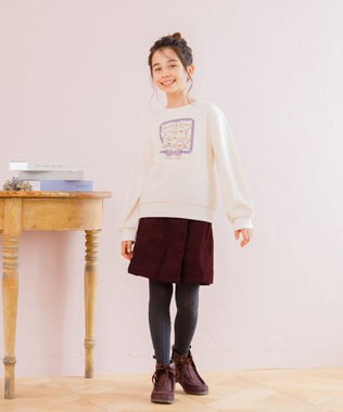 組曲 KIDS 【110-140㎝】コーデュロイ キュロット ワイン系