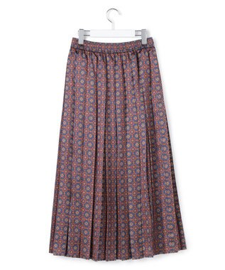 J.PRESS YORK STREET 【WOMEN】オリジナルプリント プリーツスカート ネイビー系5