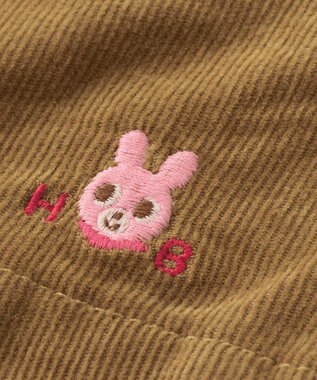 MIKI HOUSE HOT BISCUITS 【80-120cm】 コーデュロイハーフパンツ ベージュ