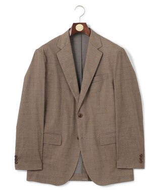 J.PRESS MEN 感動！？上品な見た目に着心地抜群なセットアップ【MECHANICAL】【超軽量 / 清涼感 / 洗える】 ハイパワーストレッチ リネンルックジャケット ベージュ系