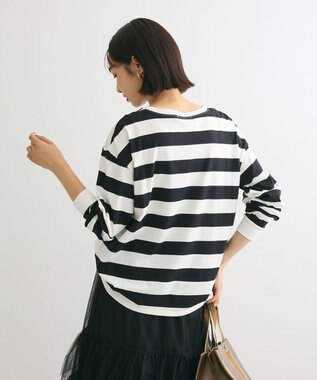 Green Parks ボーダープルオーバー Black