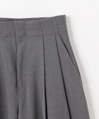 NAVE 【Nave・洗える】2WAYツイル ワイドパンツ ライトグレー系