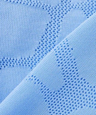 PW CIRCULUS 【MEN】ジラフメッシュ モックネック スカイブルー系