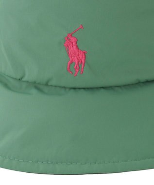 MOONBAT POLO RALPH LAUREN レインハット POLO PONY 撥水 ポケッタブル グリーン