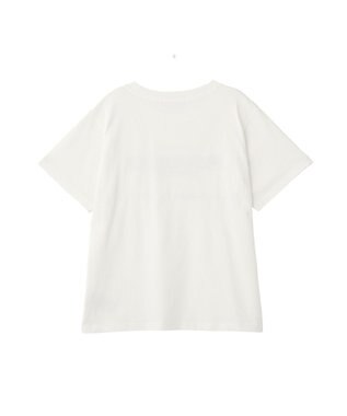 AMERICAN HOLIC SILVERプリント半袖Tシャツ Off White