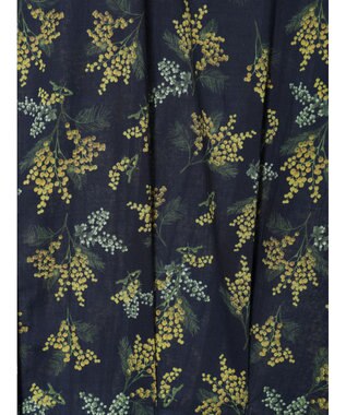 Te chichi 【LIBERTY FABRICS】ウエストタックワンピース ネイビー