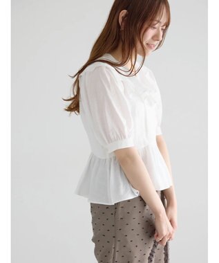 Te chichi ラッフルフリル半袖ブラウス