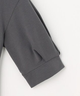 組曲 S 【先行予約・2WAY】レース襟フレンチテリーフレア カットソー チャコールグレー系