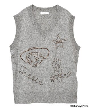 Green Parks ＴＯＹ　ＳＴＯＲＹ　／　刺繍Ｖネックニットベスト Brown