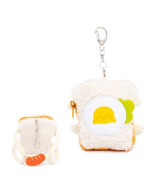 Mother garden しろたん ついてきちゃうしろたん マスコット専用リュック 《目玉焼きトースト》 単品