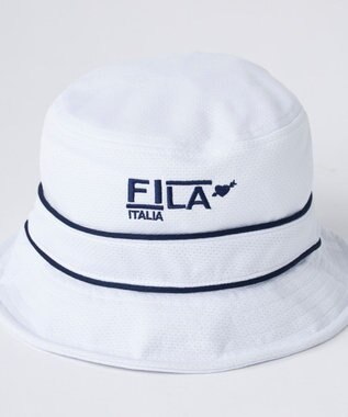 FILA GOLF／marie claire 【FILA GOLF】保冷剤ポケット付きハット ホワイト