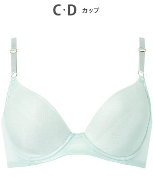 Wing ブラジャー 汗のベタつきや不快感を軽減 軽やかなつけごこち 背中すっきり 【夏のうすかるブラ】 春 夏 KB2873 ウイング／ワコール グレイッシュブルー