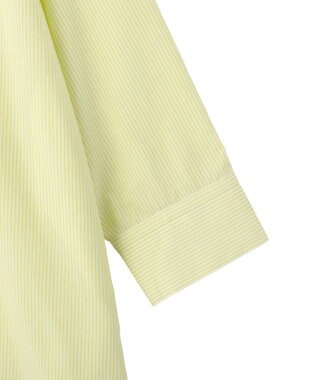 Green Parks ＵＶカットシャツワンピース Stripe Yellow