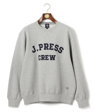 J.PRESS MEN 【J.PRESS ORIGINALS】Supima Recycle French Terry Fabric Logo Sweat Shirt ライトグレー系