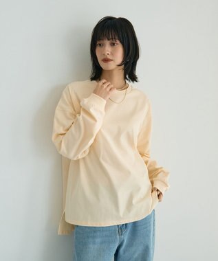 YECCA VECCA コットンルーズプルオーバー Light Yellow