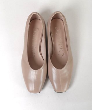Dominic3 シープレザー バックゴムソフトパンプス ベージュ