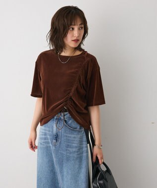 CRAFT STANDARD BOUTIQUE フロッキーチュールドロストプルオーバー Brown