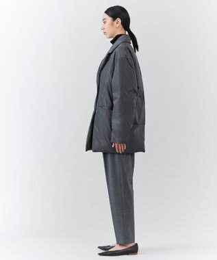 23区 L 【エステータ】LIMONTAタフタ ダウンコート グレー系