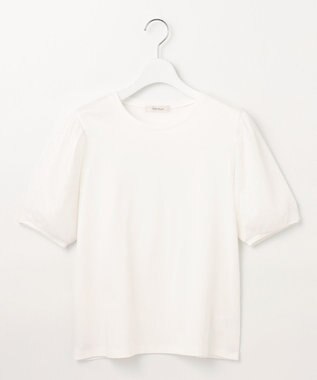 Feroux チュールパフスリーブ プルオーバー ホワイト系