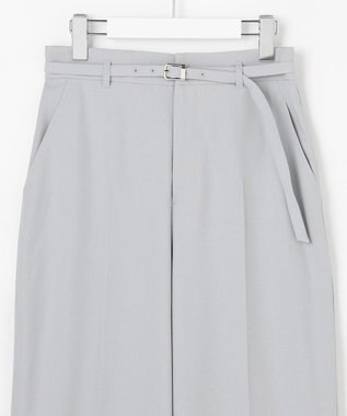 ANY SIS L スマートビューティストレッチベルト ワイドパンツ グレー