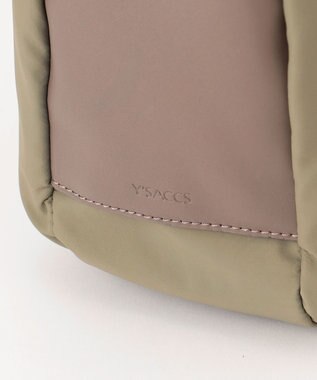 Y'SACCS 【ムック本掲載】【ナイロンタフタ×リサイクルレザー】デイリーショルダー　Sサイズ カーキ