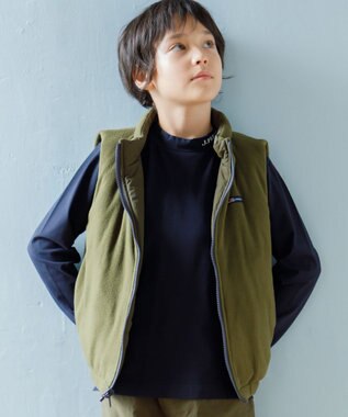J.PRESS KIDS 【100-130cm】リバーシブル ベスト カーキ系