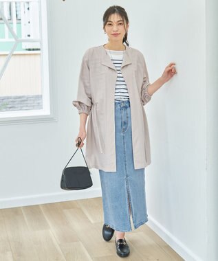 ANY L ドロストピケカーディガン ベージュ