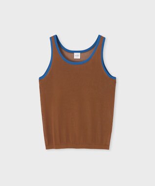 Paul Smith シアーレイヤード 半袖ニット ブルー