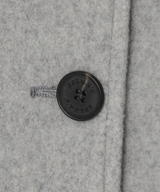 J.PRESS LADIES L Jackal 140sソフトメルトン Pコート ライトグレー系