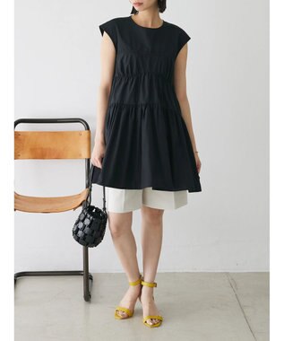 Green Parks コルセット風ミニワンピース Black