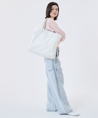 LeSportsac LARGE 2 WAY TOTE/2ウェイブルーインディゴ/メレンゲ 2ウェイブルーインディゴ/メレンゲ