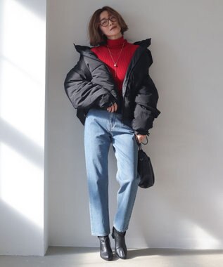 WEGO 【25年秋冬新作/ユニセックス着用ITEM/SMLサイズ展開】2WAYパファーブルゾン ブラック