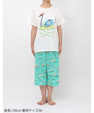 tsumori chisato SLEEP ツモリチサト パジャマ 綿100%(トップス・ボトム) 4分袖 7分丈 レディース UDT110 /ワコール メロン
