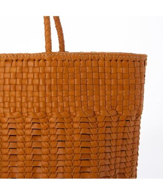 UNBILLION ペルケ perche / 牛革メッシュ編みトートL キャメル