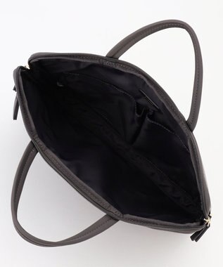 J.PRESS LADIES 【WEB限定・PC収納可・2way】ナイロン ショルダー付き PCケース グレー系