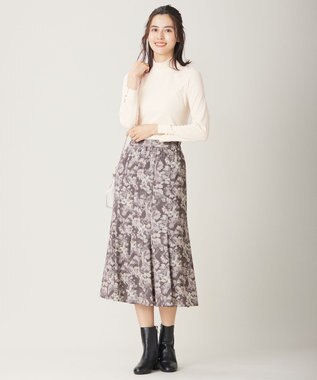 ANY SIS 【洗える】リブタートル カットソー アイボリー