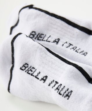 FILA GOLF／marie claire 【FILA GOLF】ライン入りクルーソックス ホワイト