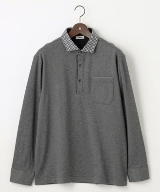JOSEPH ABBOUD 【キングサイズ・微起毛/ジャパンファブリック】ウィンターダディー ポロシャツ グレー系
