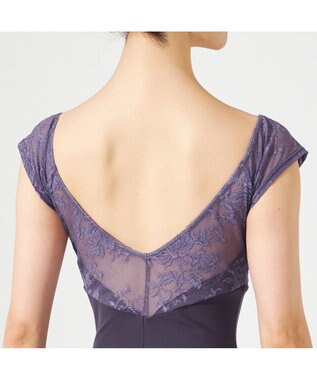 Chacott フレンチスリーブレオタード モーブ