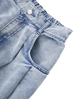 Green Parks デニムタックワイドパンツ Light Indigo