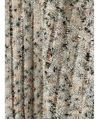 AMERICAN HOLIC カラーネップ透かし編みニットプルオーバー Black