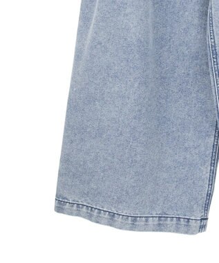 Green Parks デニムタックワイドパンツ Light Indigo