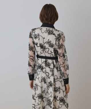 GRACE CONTINENTAL チュールコードレースワンピース ホワイト