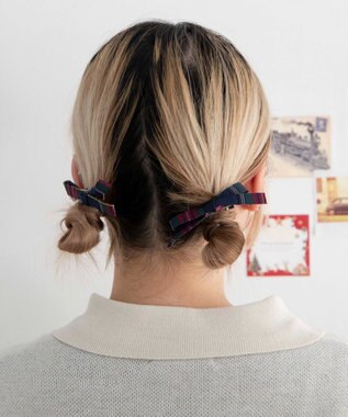 WEGO L2Pナローリボンクリップ グリーンチェック1